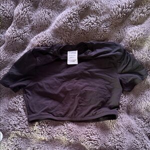 Victoria's Secret Black Cropped Tee